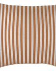 Cushion Cover-With Piping-Candy Stripe Rust-60cm x 60cm