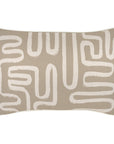 Cushion Cover-With Piping-Maze Taupe-35cm x 50cm