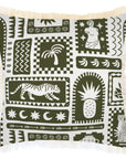 Cushion Cover-Coastal Fringe-Naxos Eucalyptus-45cm x 45cm