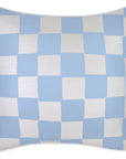 Cushion Cover-With Piping-Check Blue White-45cm x 45cm