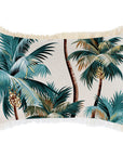 Cushion Cover-Coastal Fringe-Palm Trees Natural-35cm x 50cm