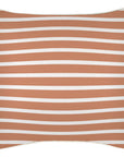 Cushion Cover-With Piping-Hampton Stripe Clay-45cm x 45cm