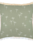 Cushion Cover-Coastal Fringe-Palm Cove Sage-60cm x 60cm