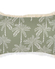 Cushion Cover-Coastal Fringe-Cabana Palms Sage-35cm x 50cm