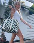 Cooler Bag-Large-Check Palm Kale