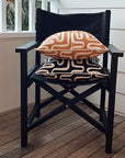 Cushion Cover-With Piping-Maze Rust-60cm x 60cm