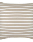 Cushion Cover-With Piping-Hampton Stripe Beige-60cm x 60cm