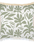 Cushion Cover-Coastal Fringe-Tahiti Sage-60cm x 60cm