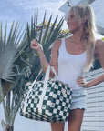 Cooler Bag-Large-Check Palm Kale