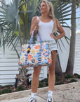 Striped Beach Bag-La Dolce Vita