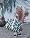 Cooler Bag-Large-Check Palm Kale