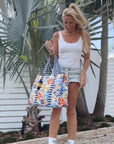 Striped Beach Bag-La Dolce Vita