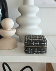 Small Tweed Jewellery Box-Khaki