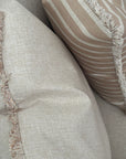 Cushion Cover-Coastal Fringe-Solid Natural-60cm x 60cm