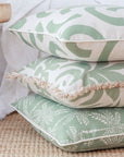 Cushion Cover-With Piping-Cabana Palms Sage-60cm x 60cm