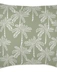 Cushion Cover-With Piping-Cabana Palms Sage-60cm x 60cm