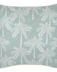 Cushion Cover-With Piping-Cabana Palms Seafoam-45cm x 45cm