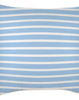 Cushion Cover-With Piping-Hampton Stripe Pale Blue-60cm x 60cm