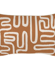 Cushion Cover-With Piping-Maze Rust-35cm x 50cm
