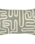 Cushion Cover-With Piping-Maze Sage-35cm x 50cm