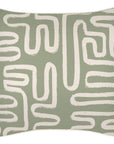 Cushion Cover-With Piping-Maze Sage-45cm x 45cm