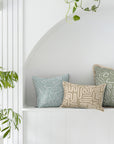Cushion Cover-With Piping-Maze Taupe-35cm x 50cm