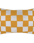 Cushion Cover-With Piping-Check Gold White-35cm x 50cm