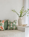 Cushion Cover-With Piping-Tiger Tree White-45cm x 45cm