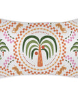 Cushion Cover-With Piping-Palm Mosaic White-35cm x 50cm
