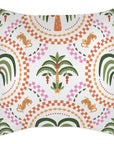Cushion Cover-With Piping-Palm Mosaic White-60cm x 60cm