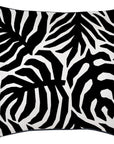 Cushion Cover-With Black Piping-Casa Palms Black-60cm x 60cm
