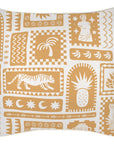 Cushion Cover-With Piping-Naxos Mustard-45cm x 45cm