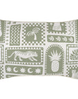Cushion Cover-With Piping-Naxos Sage-35cm x 50cm