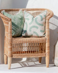 Cushion Cover-Coastal Fringe-Cabana Palms Sage-45cm x 45cm
