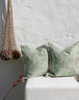Cushion Cover-Coastal Fringe-Cabana Palms Sage-45cm x 45cm
