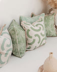 Cushion Cover-Coastal Fringe-Cabana Palms Sage-45cm x 45cm