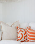 Cushion Cover-Coastal Fringe-Muse Burnt Orange-45cm x 45cm