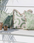 Cushion Cover-Coastal Fringe-Muse Sage-45cm x 45cm