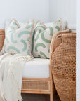 Cushion Cover-Coastal Fringe-Muse Seafoam-45cm x 45cm