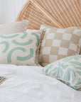 Cushion Cover-Coastal Fringe-Muse Seafoam-45cm x 45cm