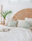 Cushion Cover-Coastal Fringe-Muse Seafoam-45cm x 45cm