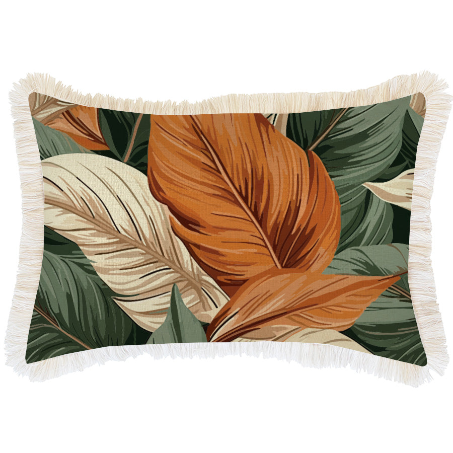 Cushion Cover-Coastal Fringe-Kalo Green-35cm x 50cm