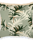 Cushion Cover-Coastal Fringe-Alfresco Sage-60cm x 60cm