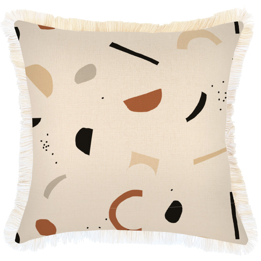 Cushion Cover-Coastal Fringe-Elements-45cm x 45cm