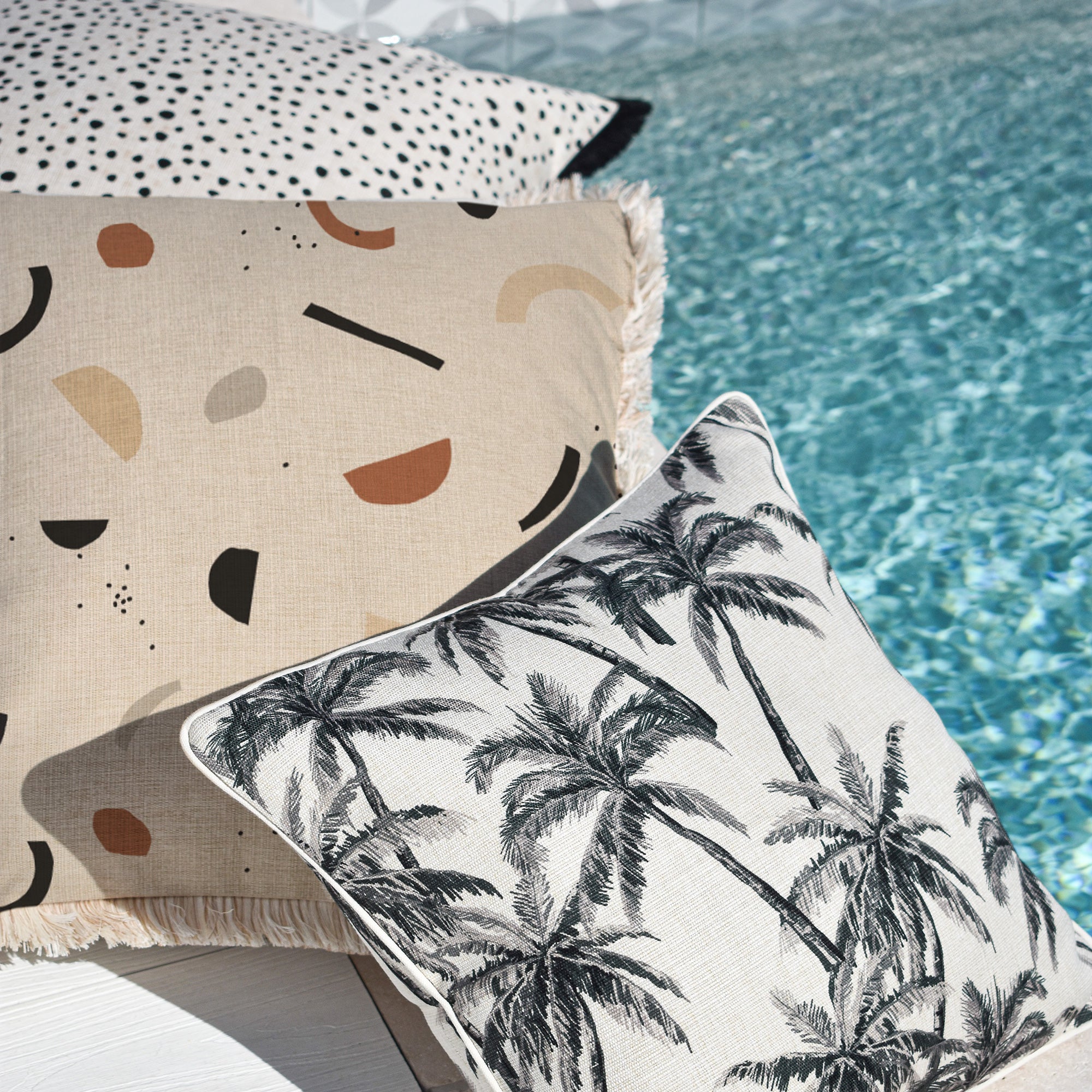 Cushion Cover-Coastal Fringe-Elements-45cm x 45cm