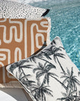 Cushion Cover-Coastal Fringe-Maze Rust-45cm x 45cm