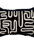 Cushion Cover-Coastal Fringe Black-Maze Black-35cm x 50cm