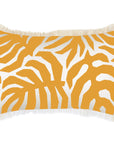 Cushion Cover-Coastal Fringe-Casa Palms Gold White-35cm x 50cm