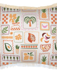 Cushion Cover-Coastal Fringe-Fruit Salad White-60cm x 60cm