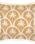 Cushion Cover-Coastal Fringe-Corfu Mustard-45cm x 45cm